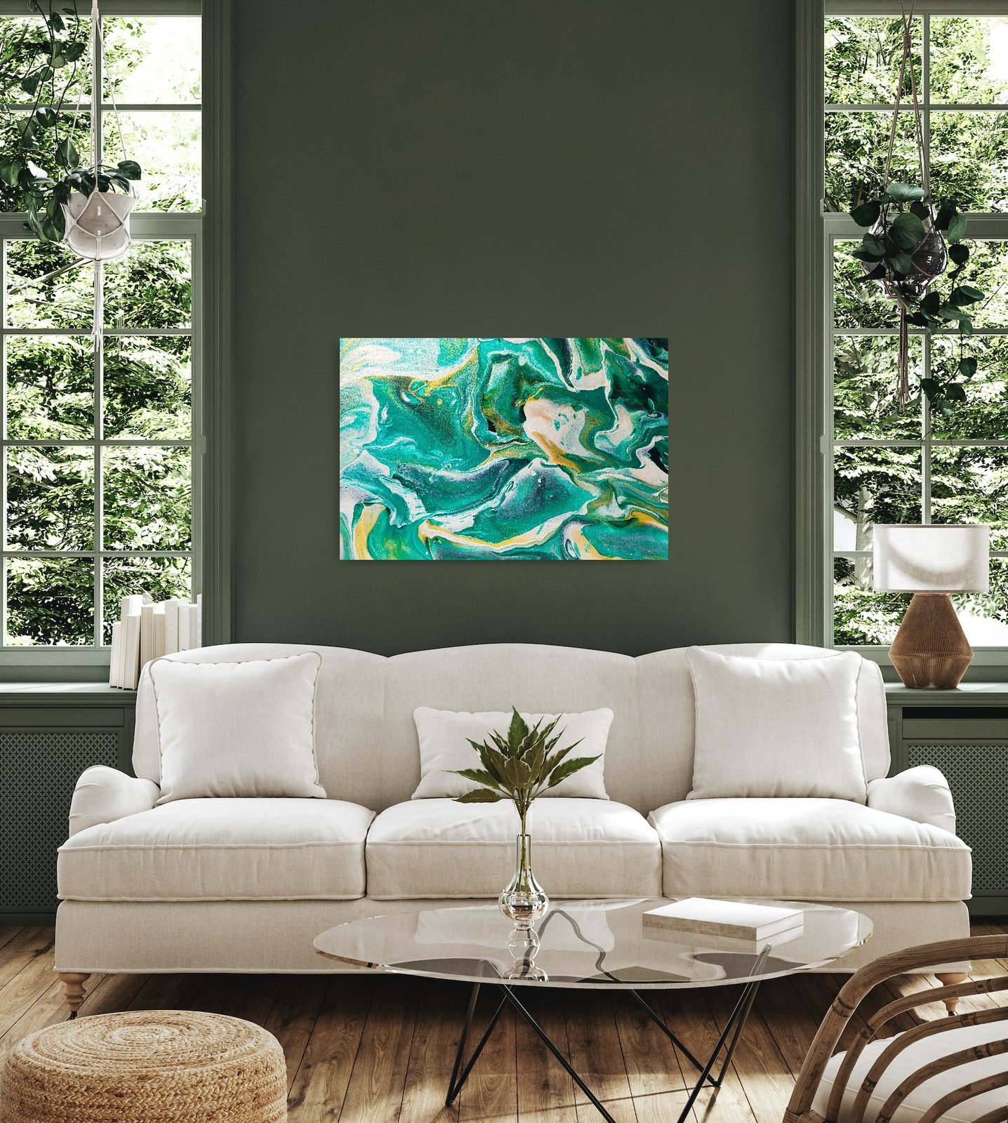 Emerald Pools by Alissha Davis shown in an interior setting, view 1