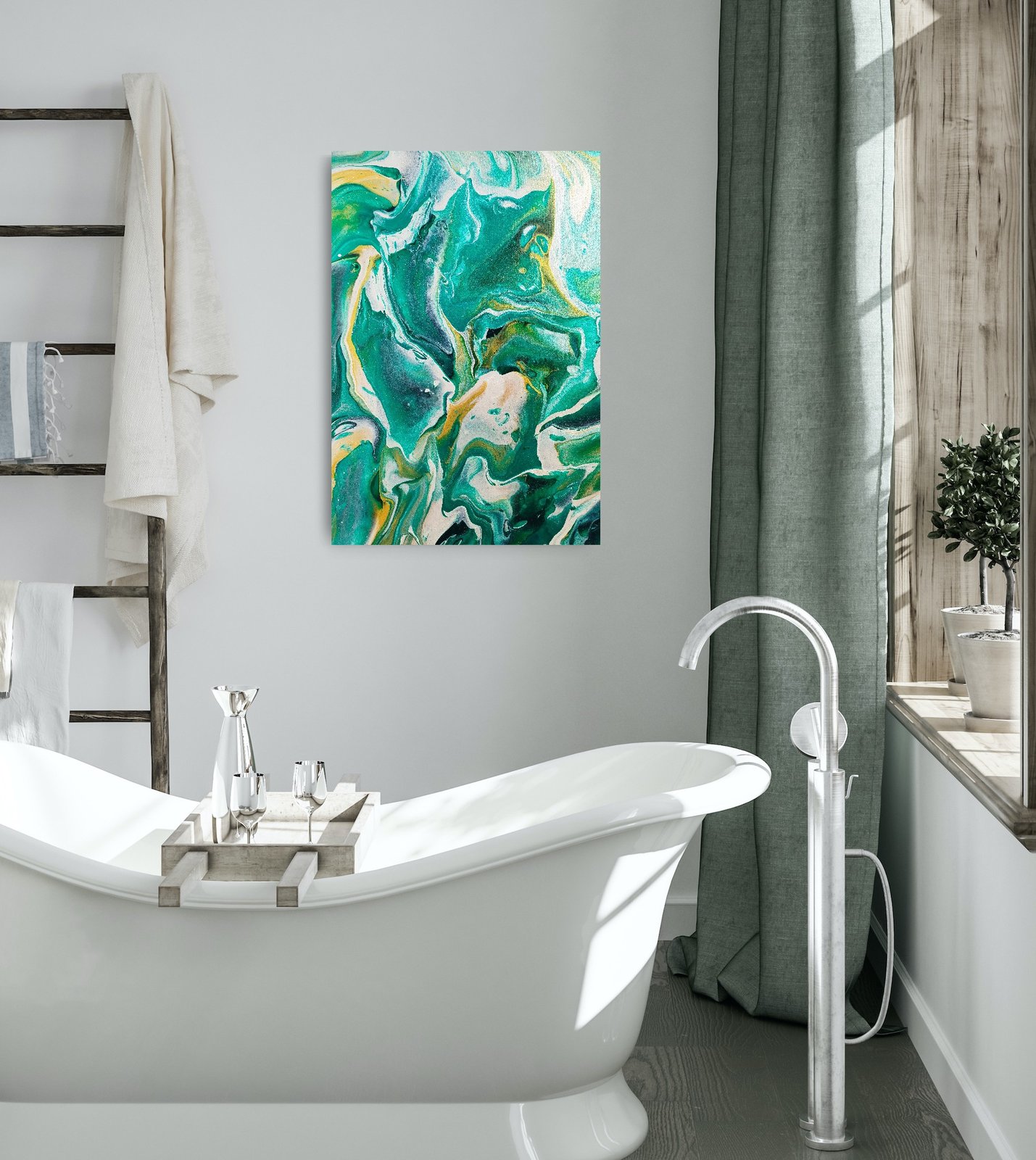 Emerald Pools by Alissha Davis shown in an interior setting, view 3