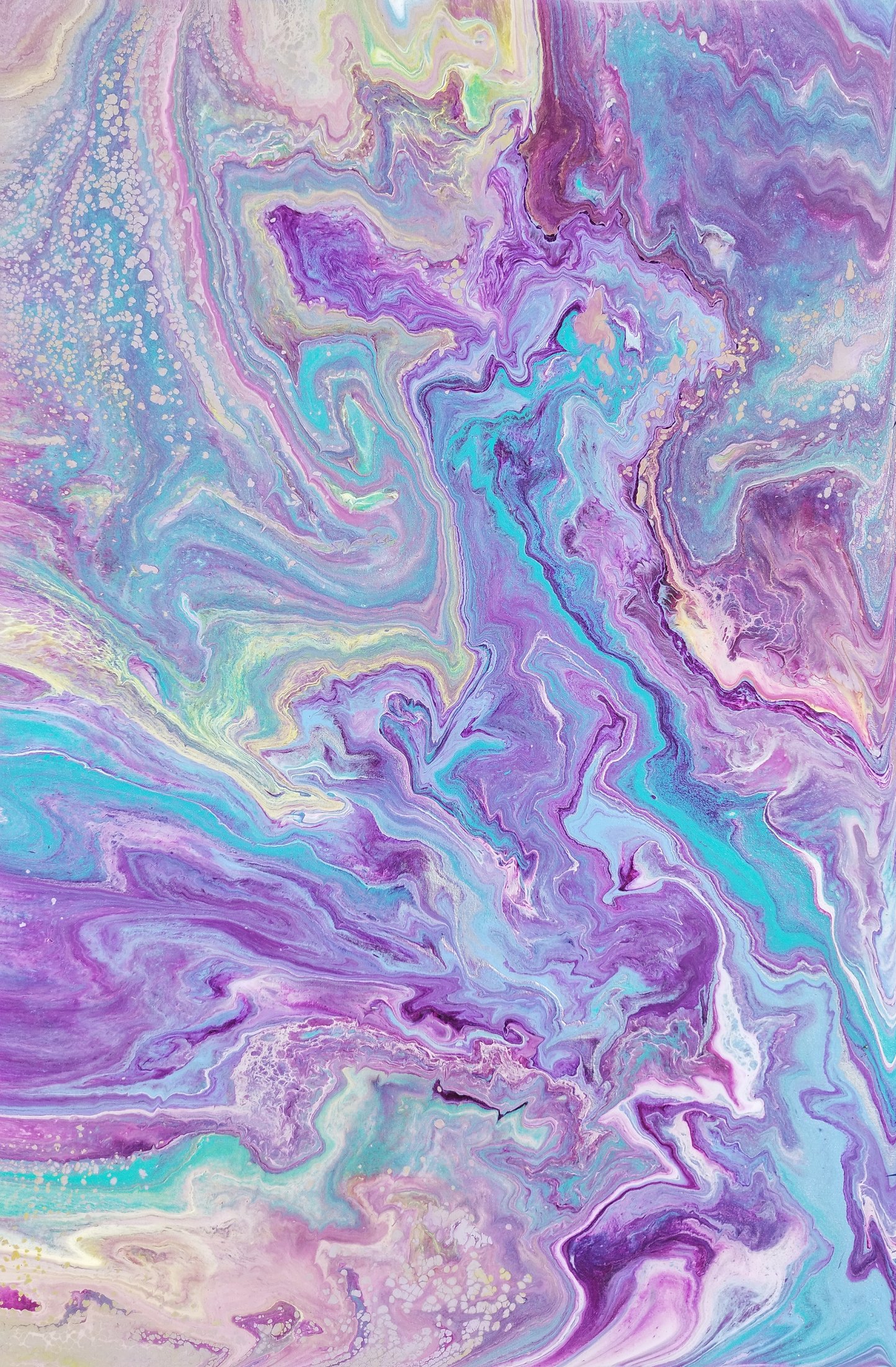 Luminous Renewal (2024), Acrylic on canvas, 60 × 90 cm, original abstract painting by Alissha Davis